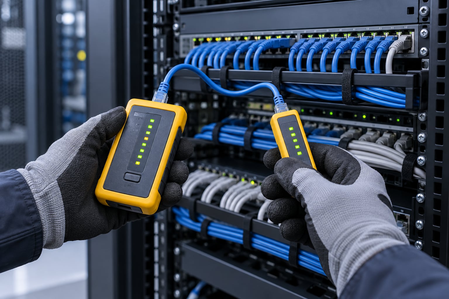 Organização de racks para infraestrutura de ti